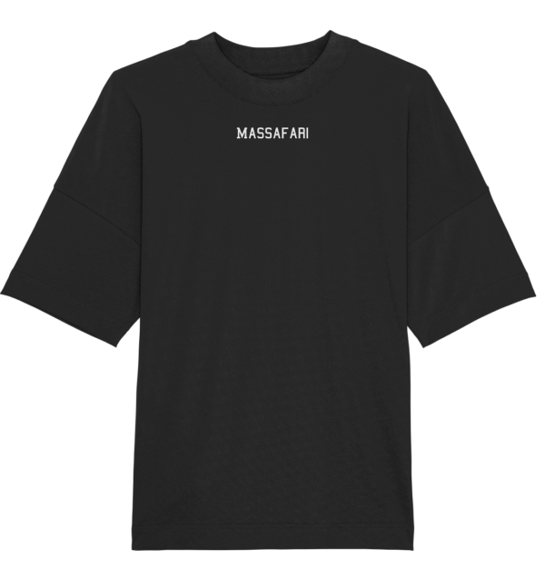 Organic Oversize Shirt Surf Streetwear Massafari Farbe Schwarz