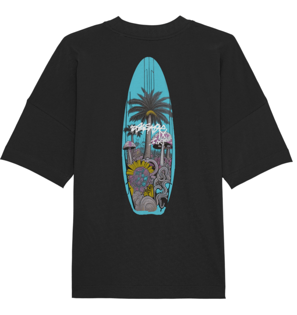 Organic Oversize Shirt Surf Streetwear Massafari Farbe Schwarz