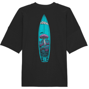 Organic Oversize Shirt Surf Streetwear Massafari Farbe Schwarz