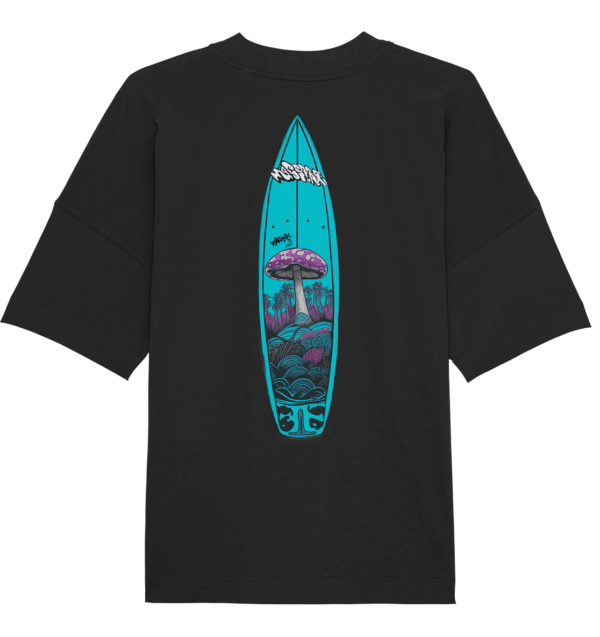 Organic Oversize Shirt Surf Streetwear Massafari Farbe Schwarz