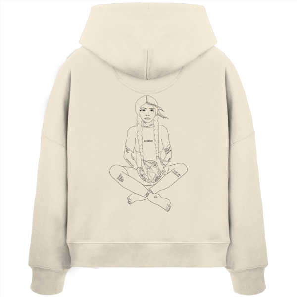 Navajo - Massafari Womens Organic Boxcut Hoodie – Bild 8