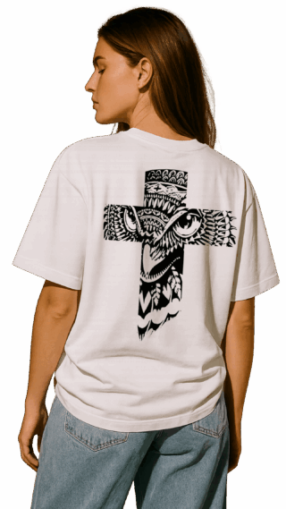 M Squad Cross - Streetwear Oversized T-Shirt