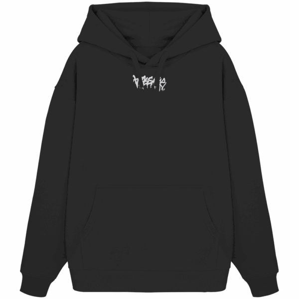 Stick Graffiti - Organic Oversize Hoodie – Bild 3
