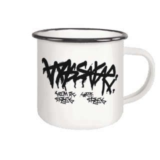 Massafari Gratify  - Emaille Tasse (Black)