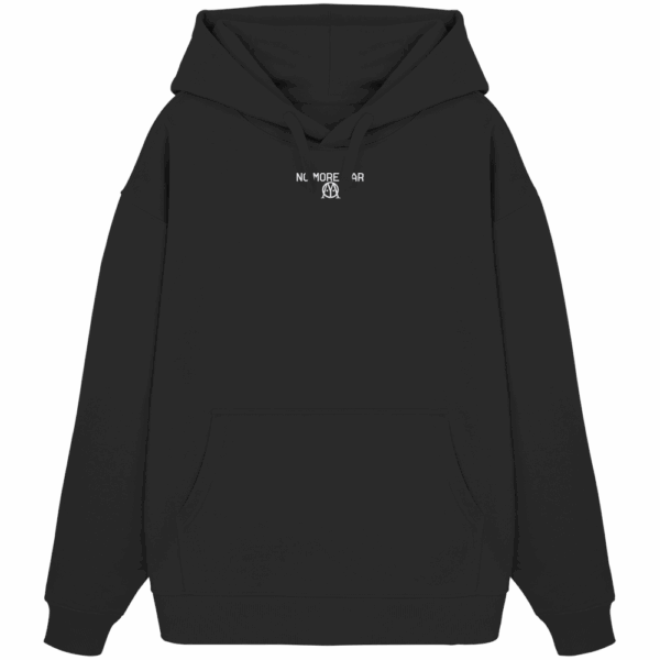 No More War - Organic Oversize Hoodie (Stick)