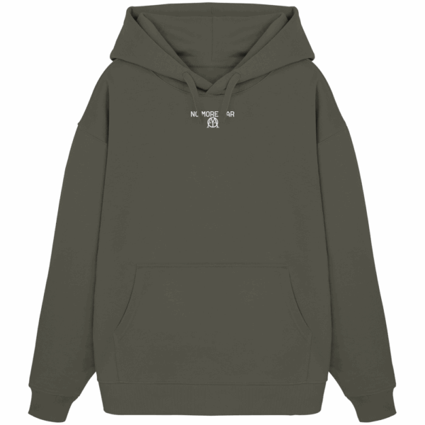 No More War - Organic Oversize Hoodie (Stick) – Bild 2