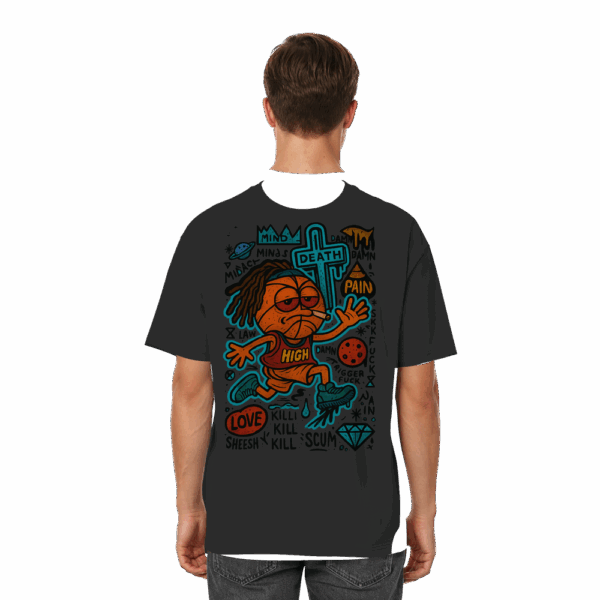 Ball - Streetwear Oversized T-Shirt – Bild 4