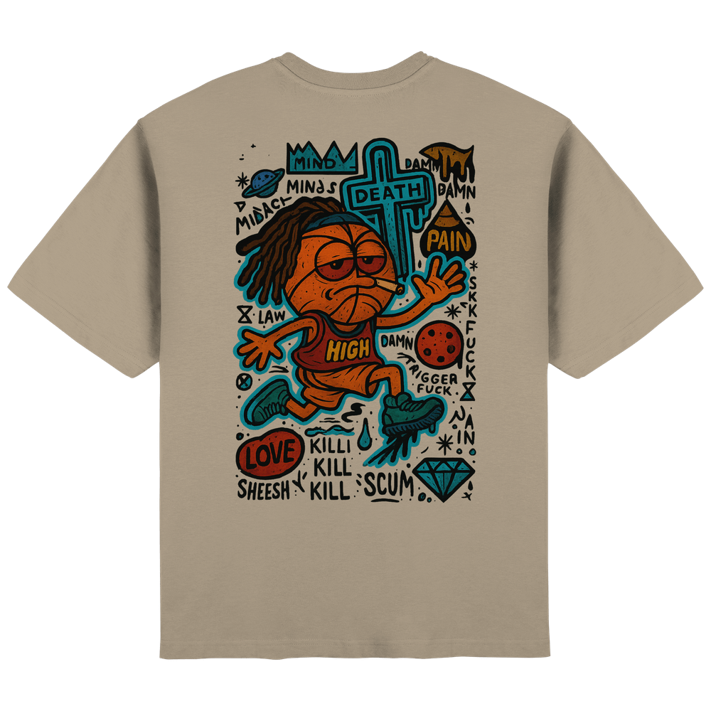 Ball - Streetwear Oversized T-Shirt – Bild 7