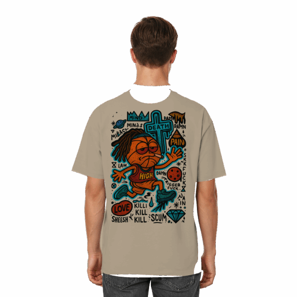 Ball - Streetwear Oversized T-Shirt – Bild 8