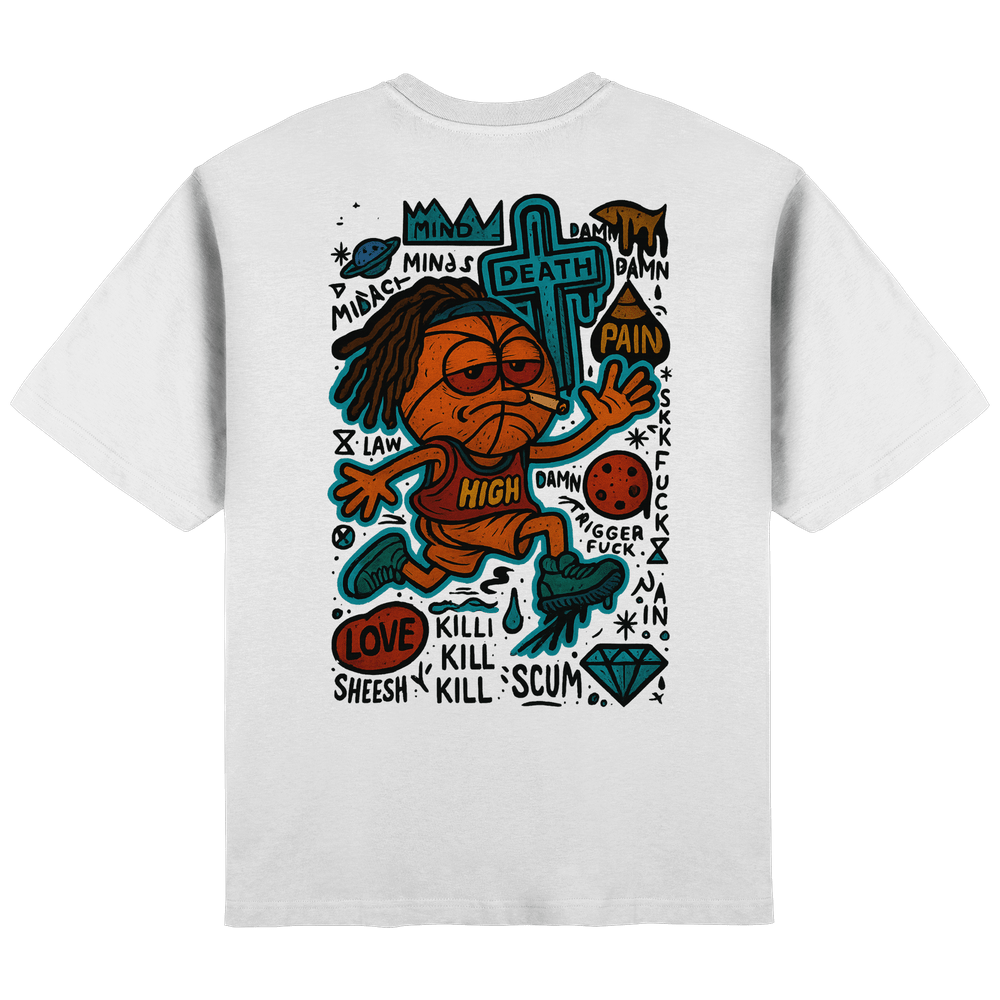Ball - Streetwear Oversized T-Shirt – Bild 15